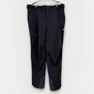 Outdoor Research Men's Cirque II Snow Pants size XL Regular in Black Softshell